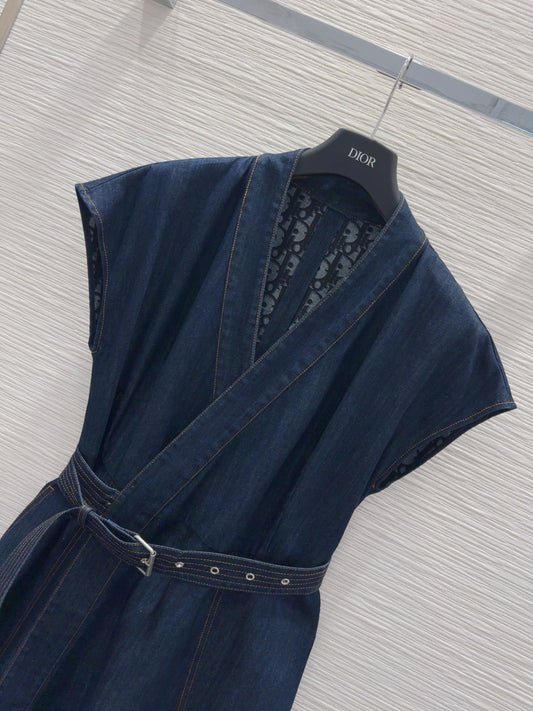 CD 25 Denim Dress Blue Cotton
