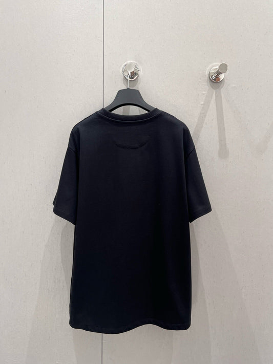 Fendi 25 Little Monster Eyes T-shirt Black Cotton