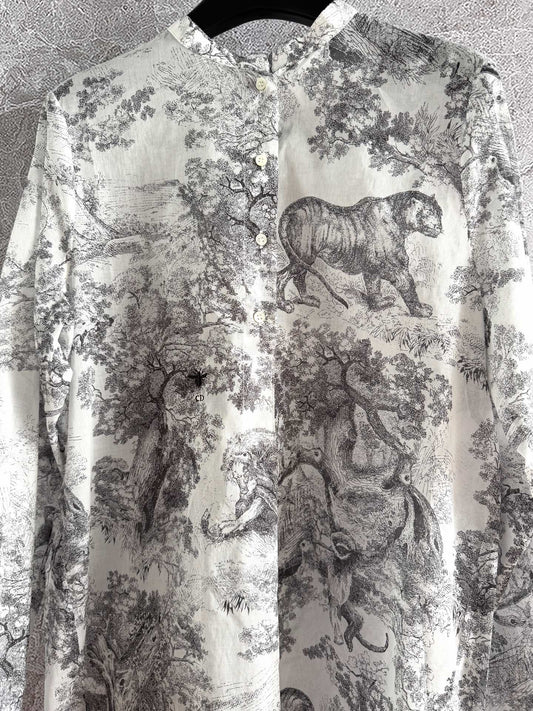 CD Shirt Gray Cotton