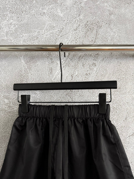 Prada Black nylon Short and White Shirt Set