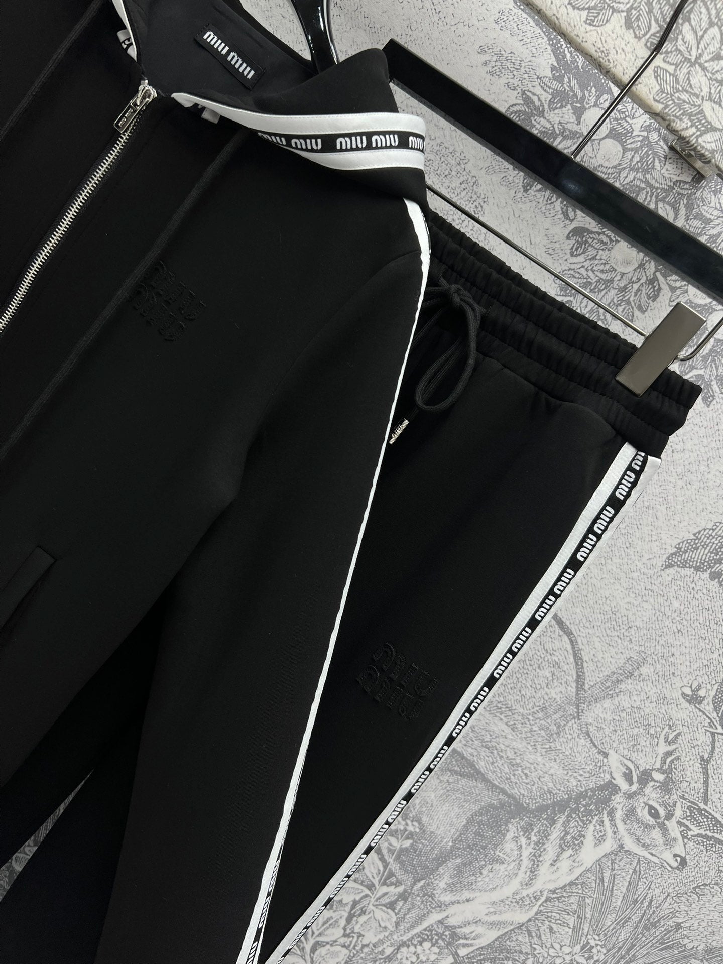 Miu Miu 25 Lazy Suits Black Cotton