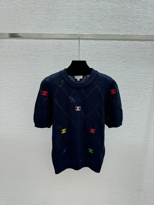 Chanel 2026 Round Neck Knitted Short Sleeve Wool 132741