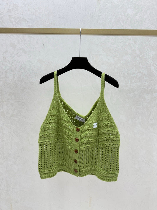 Chanel 2026 Hollow Camisole Wool Nylon