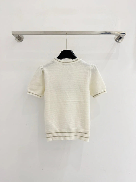 DIOR 25S SHORT-SLEEVE CREW NECK SWEATER 467