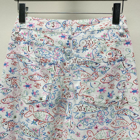 CC PRINTED JEANS 268027