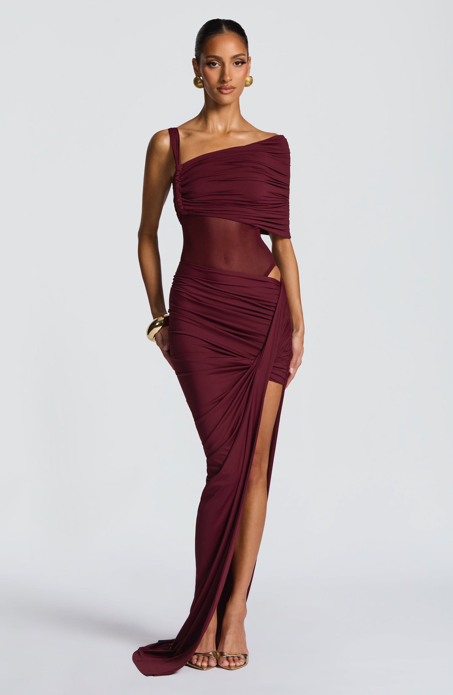 Lisette Bodysuit - Cherry Lacquer