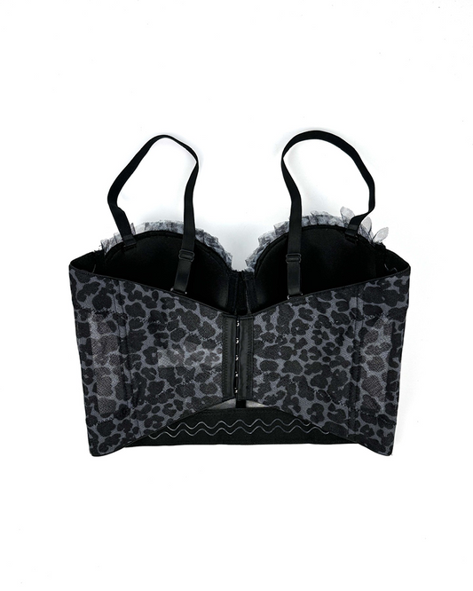 Leopard Print Lace Bra