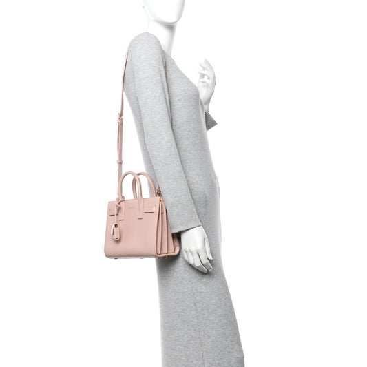 Calfskin Nano Sac De Jour Pale Pink