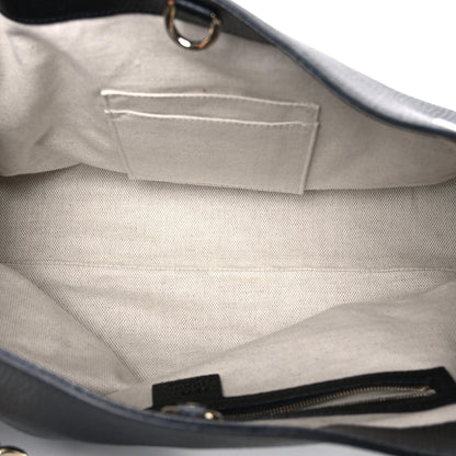 Pebbled Calfskin Medium Soho Chain Shoulder Bag Black