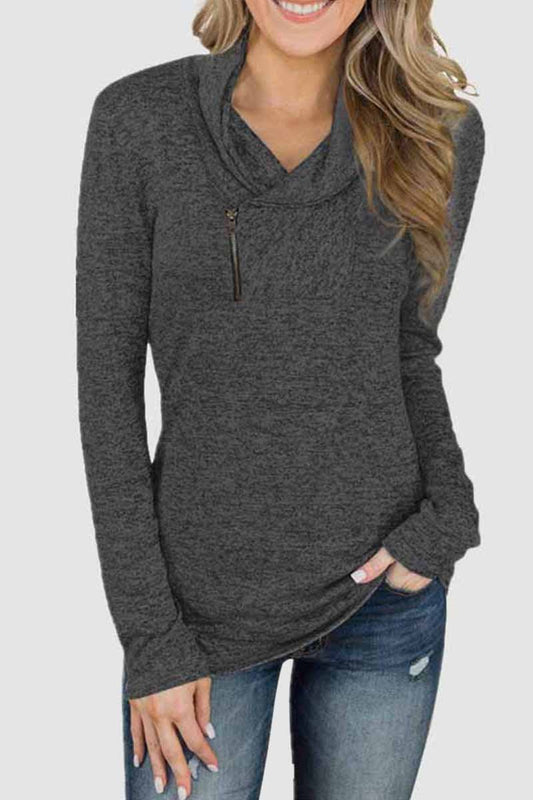 Tops ajustados de manga larga (2 colores)