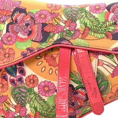 Canvas Floral Hawaii Glamour Saddle Bag Multicolor