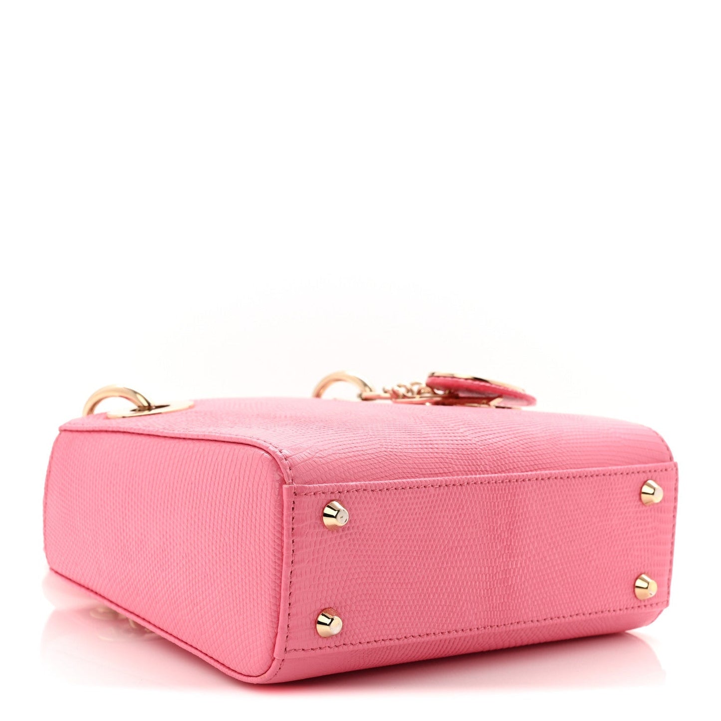 Lizard Mini Lady Dior Pink