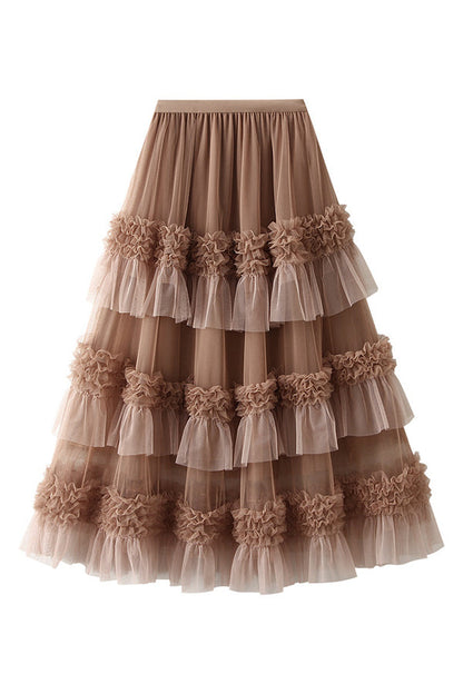 Falda tutú de moda con forma de pastel