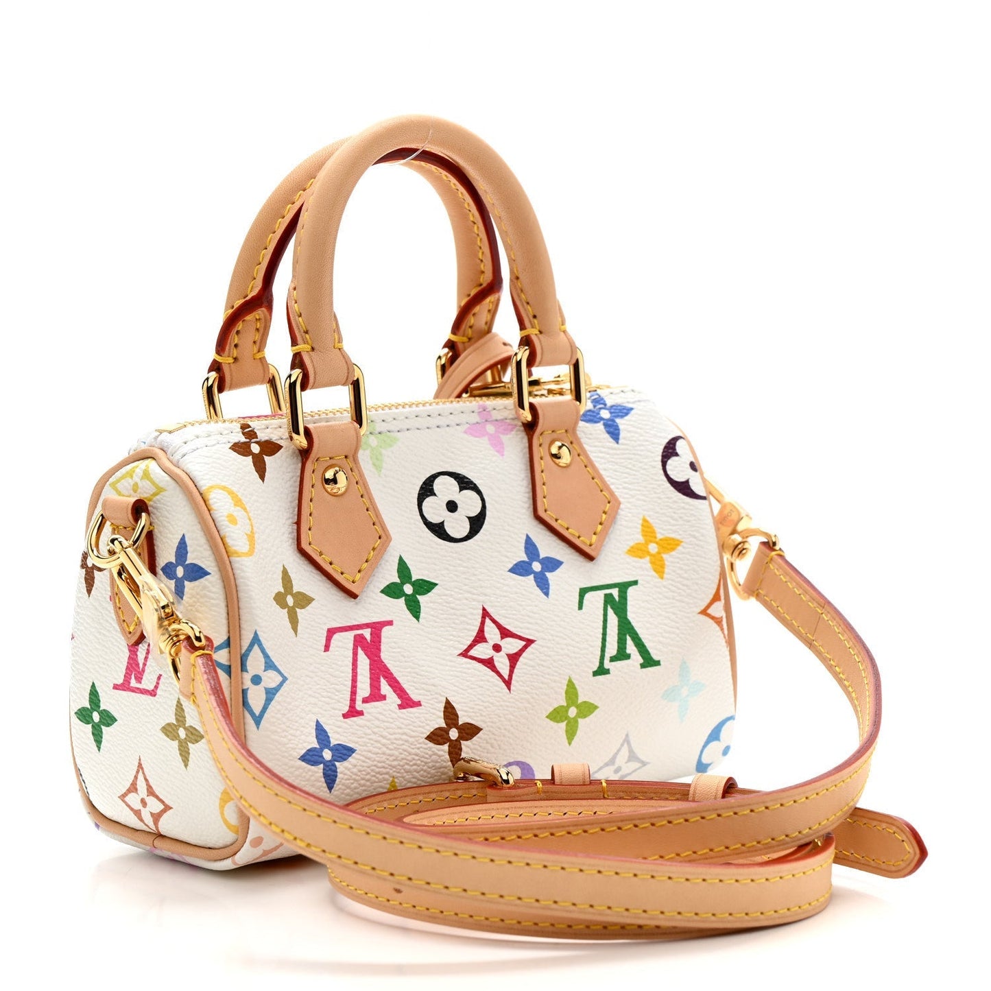 LV X TM Monogram Multicolor Nano Speedy White