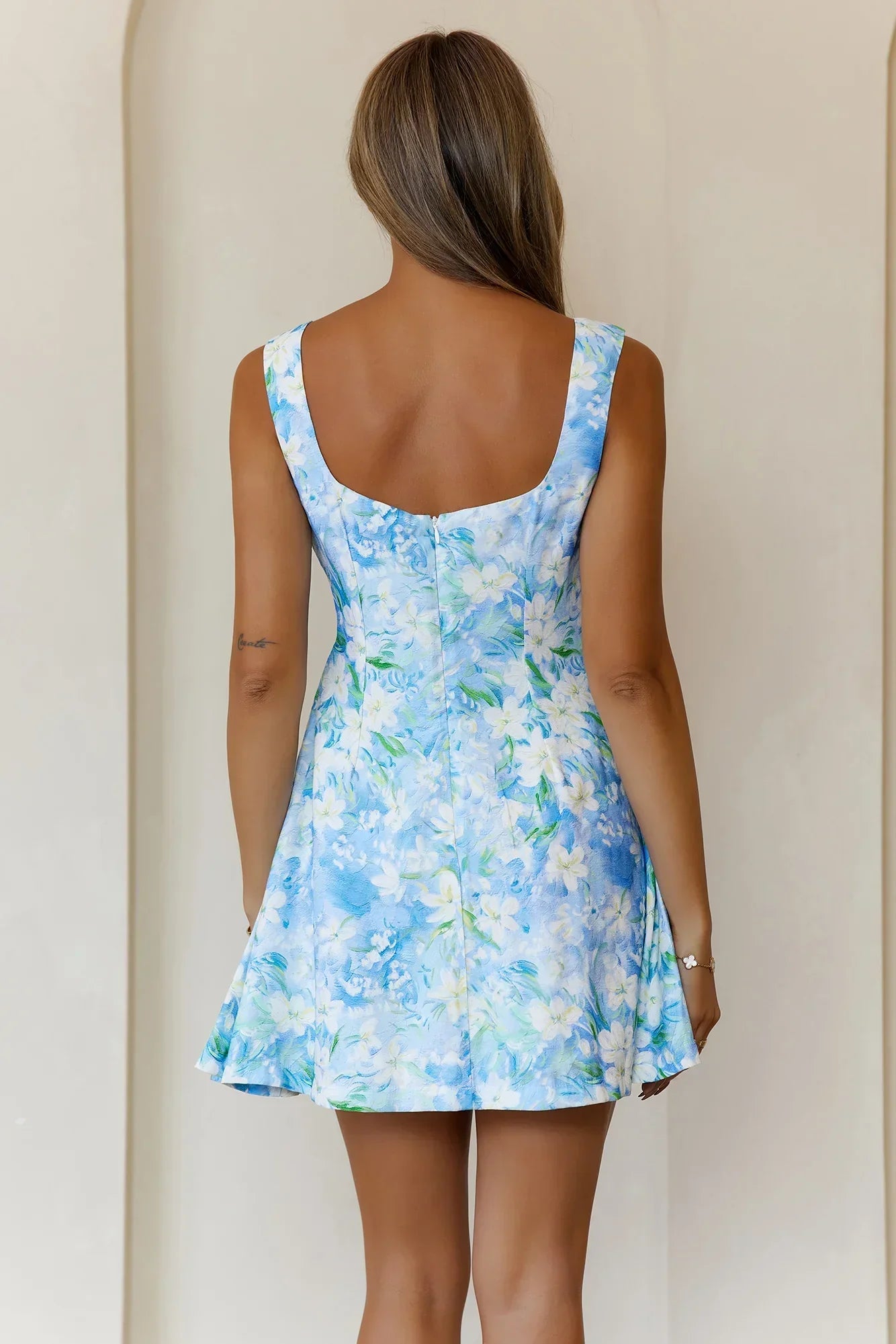 Clio Side Flare Hem Mini Dress