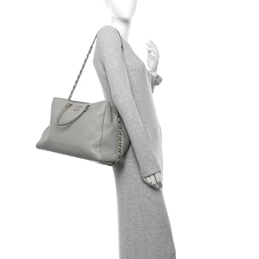 Bullskin Stitched Large Shopping Bag Grey