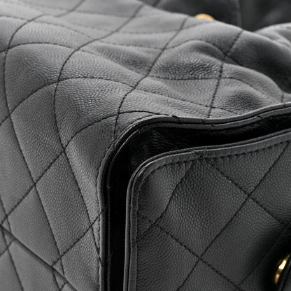 Caviar Quilted Small Chanel 25 Handbag Black
