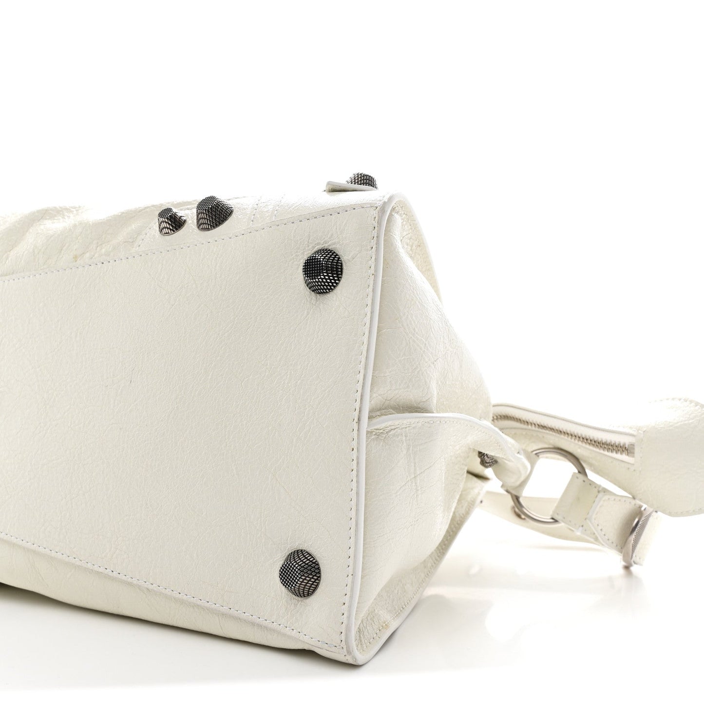 Agneau Arena Neo Cagole City Handbag Optic White