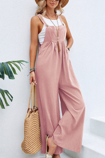 Mono casual con tirantes de color liso