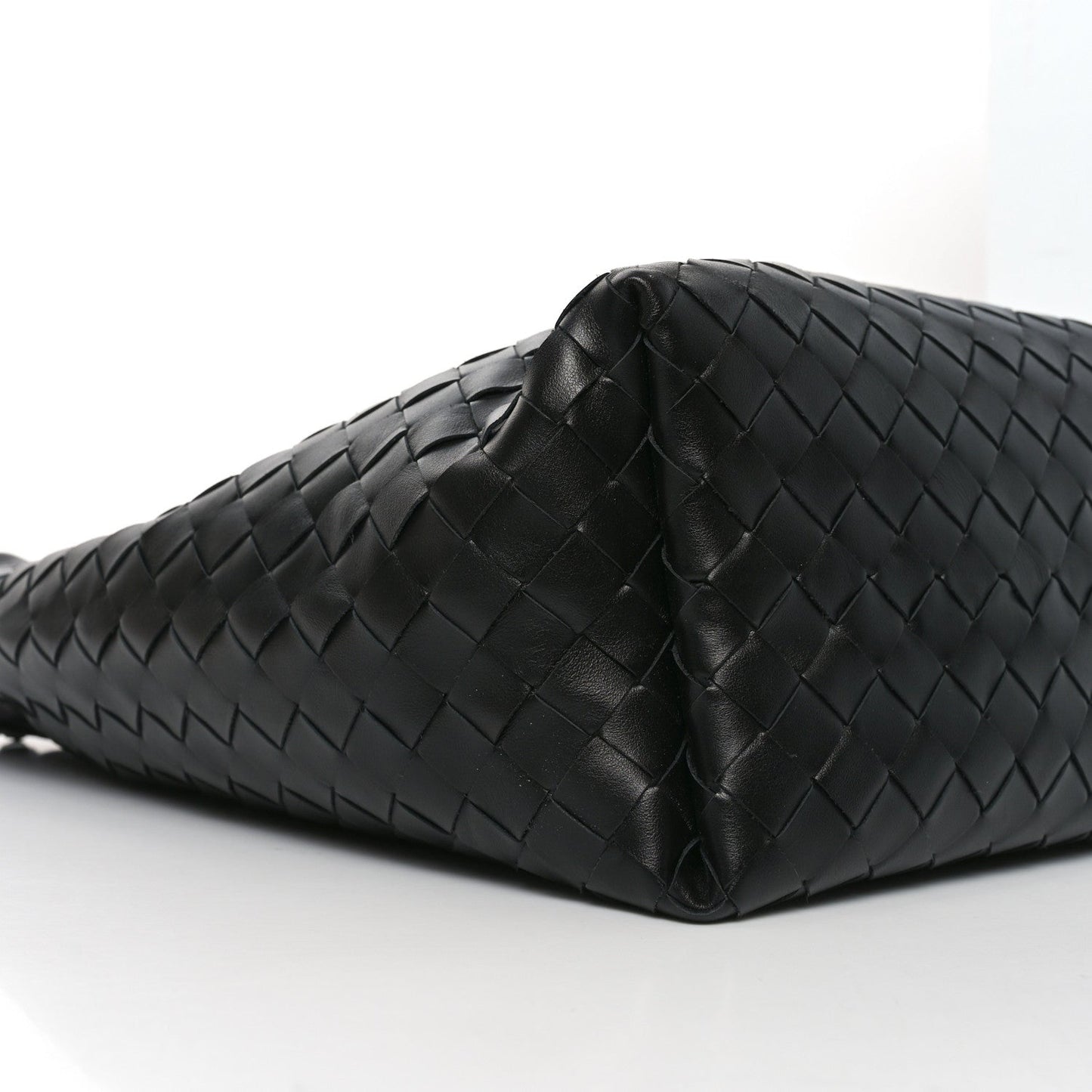 Nappa Intrecciato Biblioteca Bucket Bag Black