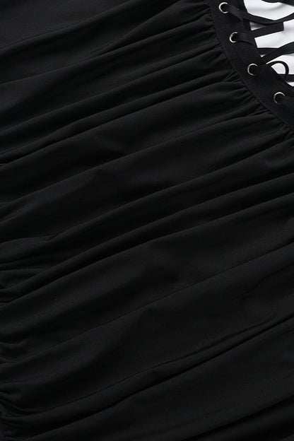 Stylish Strappy Ruched Waist Maxi Dress