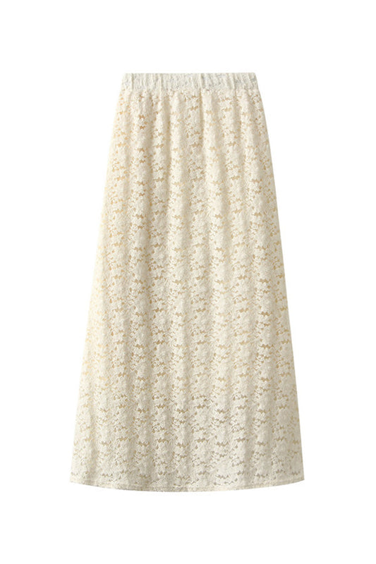 Lace skirt (thick velvet lining)