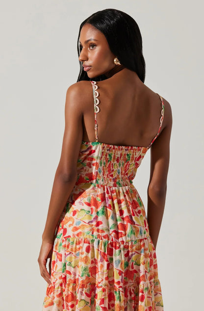 Tazia Tiered Floral Maxi Dress