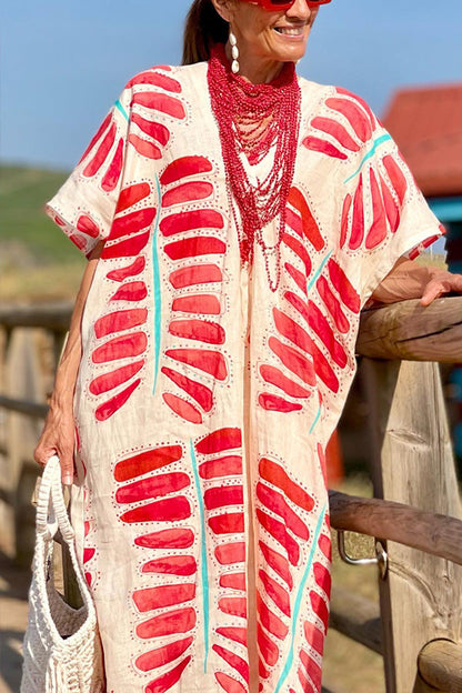 Vestido tipo blusa extragrande con mangas estilo kimono
