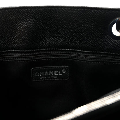 Caviar Quilted Grand Shopping Tote GST Black
