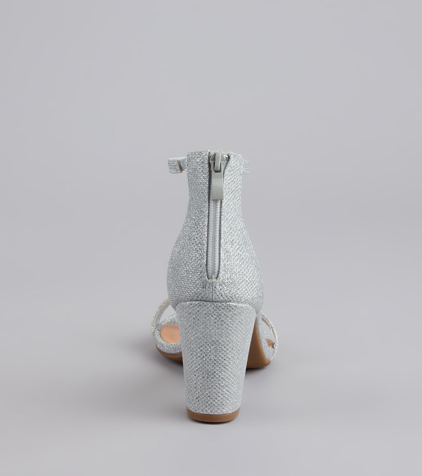 Cue The Compliments Glitter Block Heels