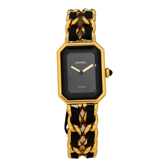 Stainless Steel Lambskin 20mm Chain Premiere Quartz Watch Gold M