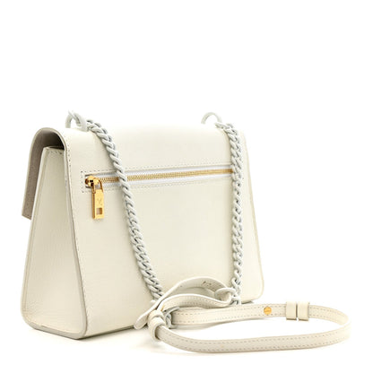 Soft Calfskin Mylockme Chain Bag BB White