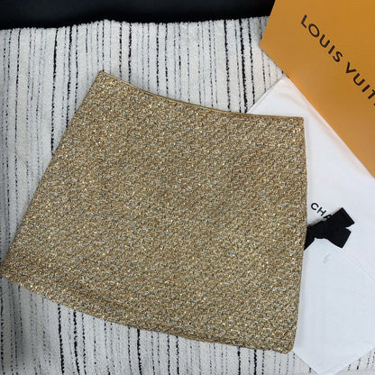 CC Tweed Short Skirt Multicolor Glitter Polyester 247253
