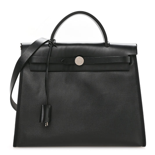 Toile H Berline Vache Hunter Herbag Zip PM 31 Black Ecru