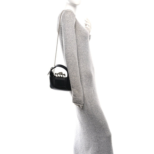 Calfskin Mini The Jeweled Hobo Black