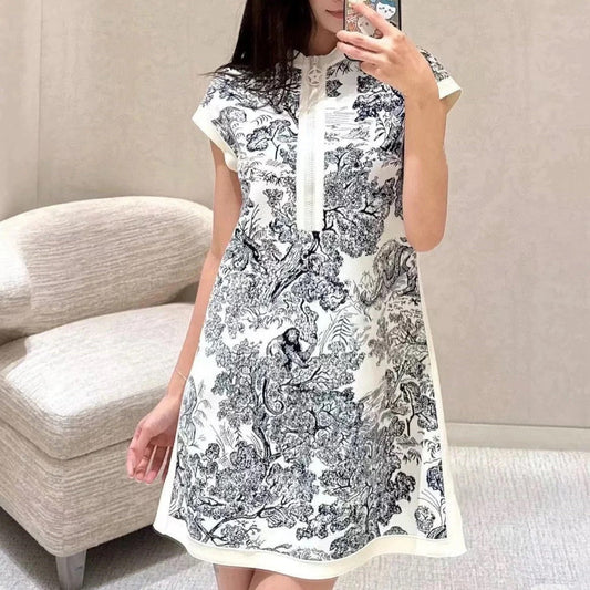 DIOR 25S PRINTED DRESS 700