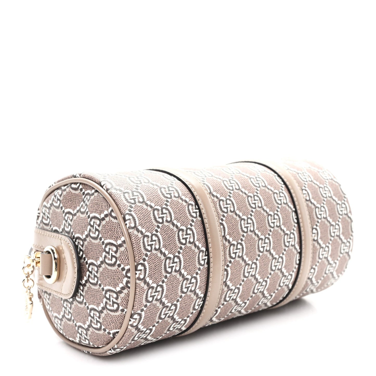 GG Shadow Monogram Ophidia Top Handle Bowler Bag Taupe