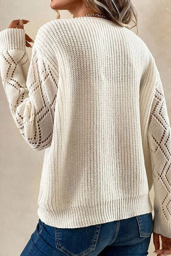 Suéter de punto holgado e informal para mujer.