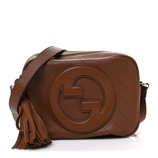 Sakai Be Green Calfskin Diagonal Stitched Small Blondie Shoulder Bag Cuir