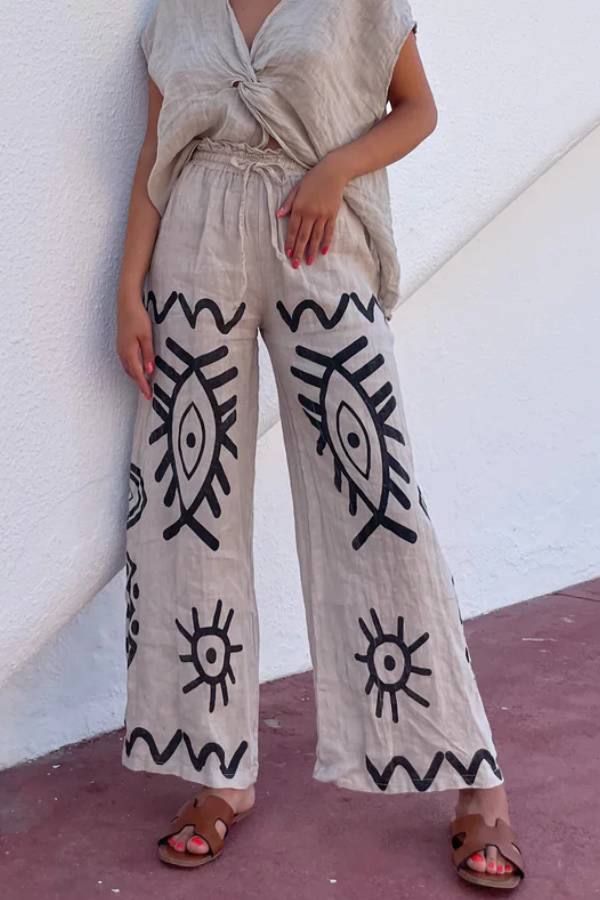 Pantalones de lino Cleo 