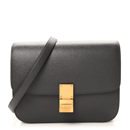 Liege Calfskin Medium Classic Box Flap Bag Liquorice