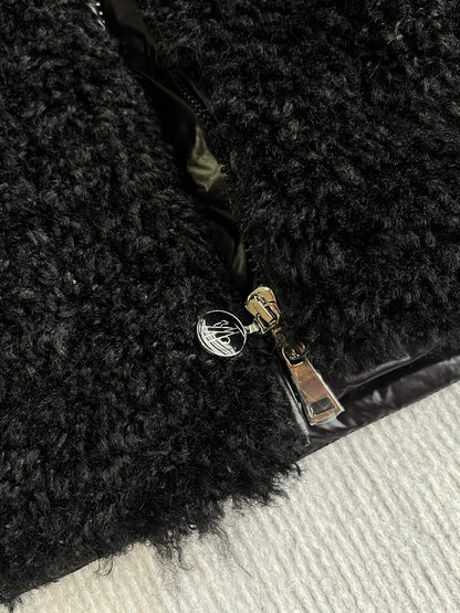 Moncler 25 Down Vest Wool And Polyester 300046
