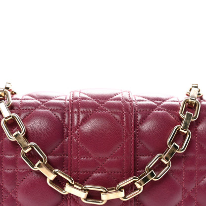 Lambskin Cannage Medium Miss Dior Flap Fuchsia