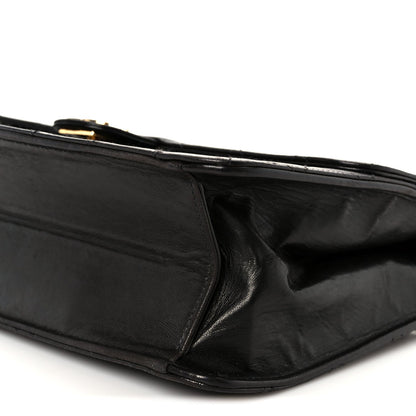 Lambskin Quilted Medium Single Flap Black