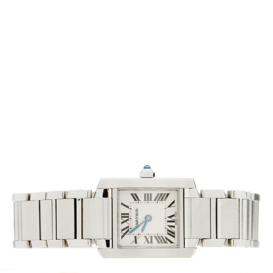 Stainless Steel 20mm Tank Francaise Quartz Watch