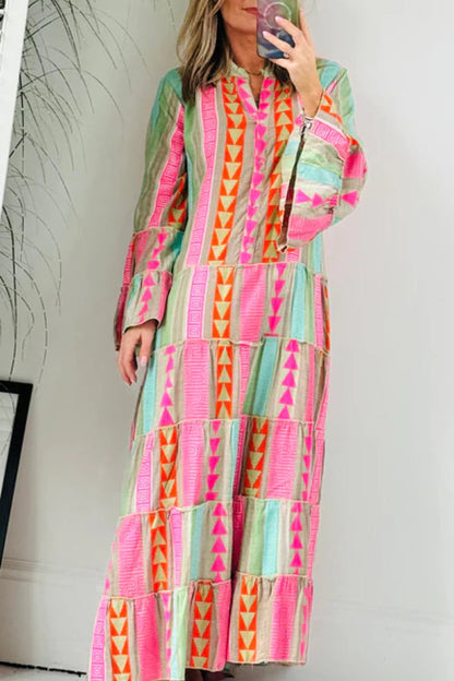 VESTIDO MÁXIMO JACQUARD
