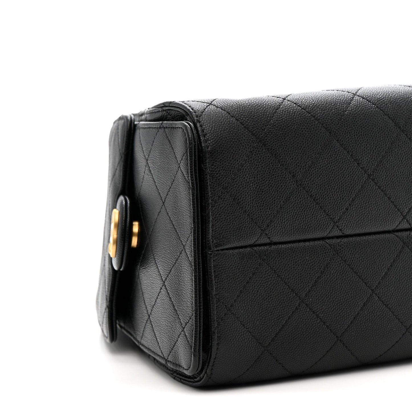 Caviar Quilted Small Chanel 25 Handbag Black
