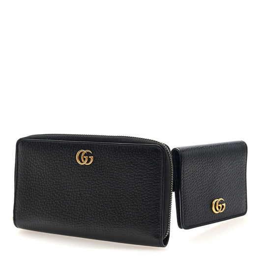 Calfskin GG Marmont Double Belt Bag 70 28 Black