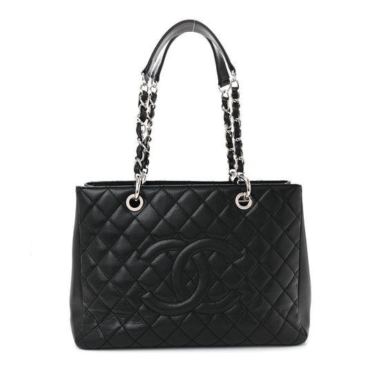 Caviar Quilted Grand Shopping Tote GST
