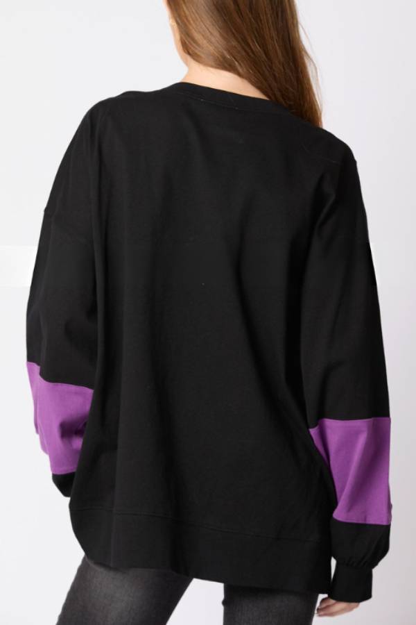Sudadera informal con lentejuelas y letras de Halloween 